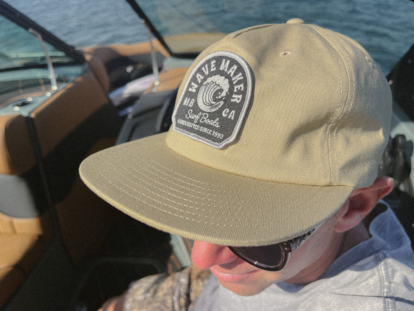 WAVE MAKER GREY PATCH HAT